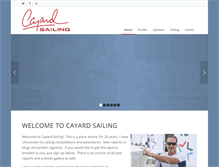 Tablet Screenshot of cayardsailing.com